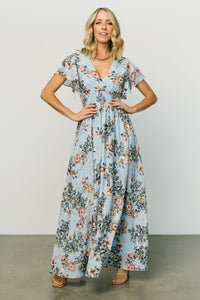 Lynlee Metallic Maxi Dress | Topaz | Baltic Born