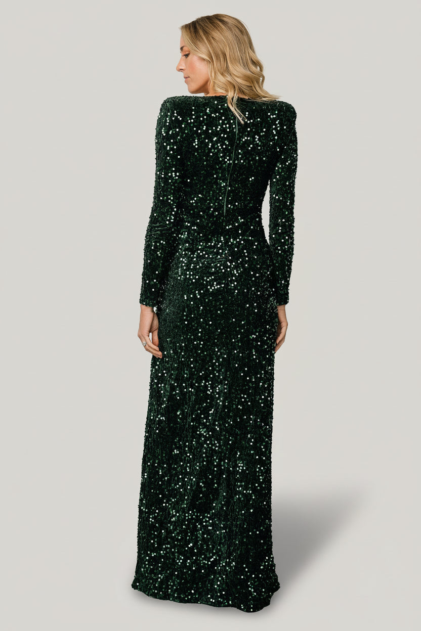 Baltic Born Womens Madonna Sequin Maxi Dress | Emerald | Size: 3XL Baltic Born Womens Madonna Sequin Maxi Dress | Emerald | Size: 3XL