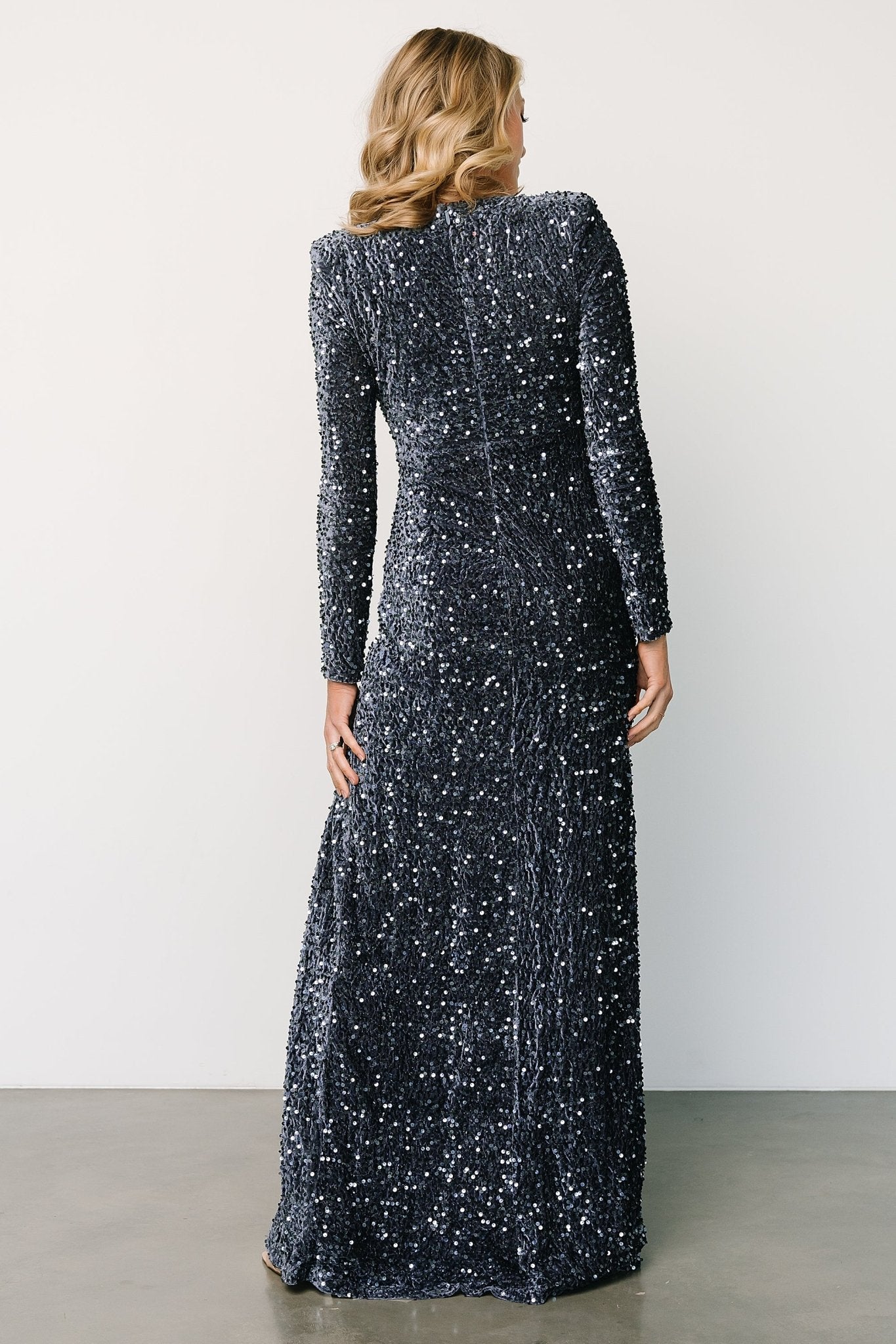 Madonna Sequin Maxi Dress | Slate - Baltic Born