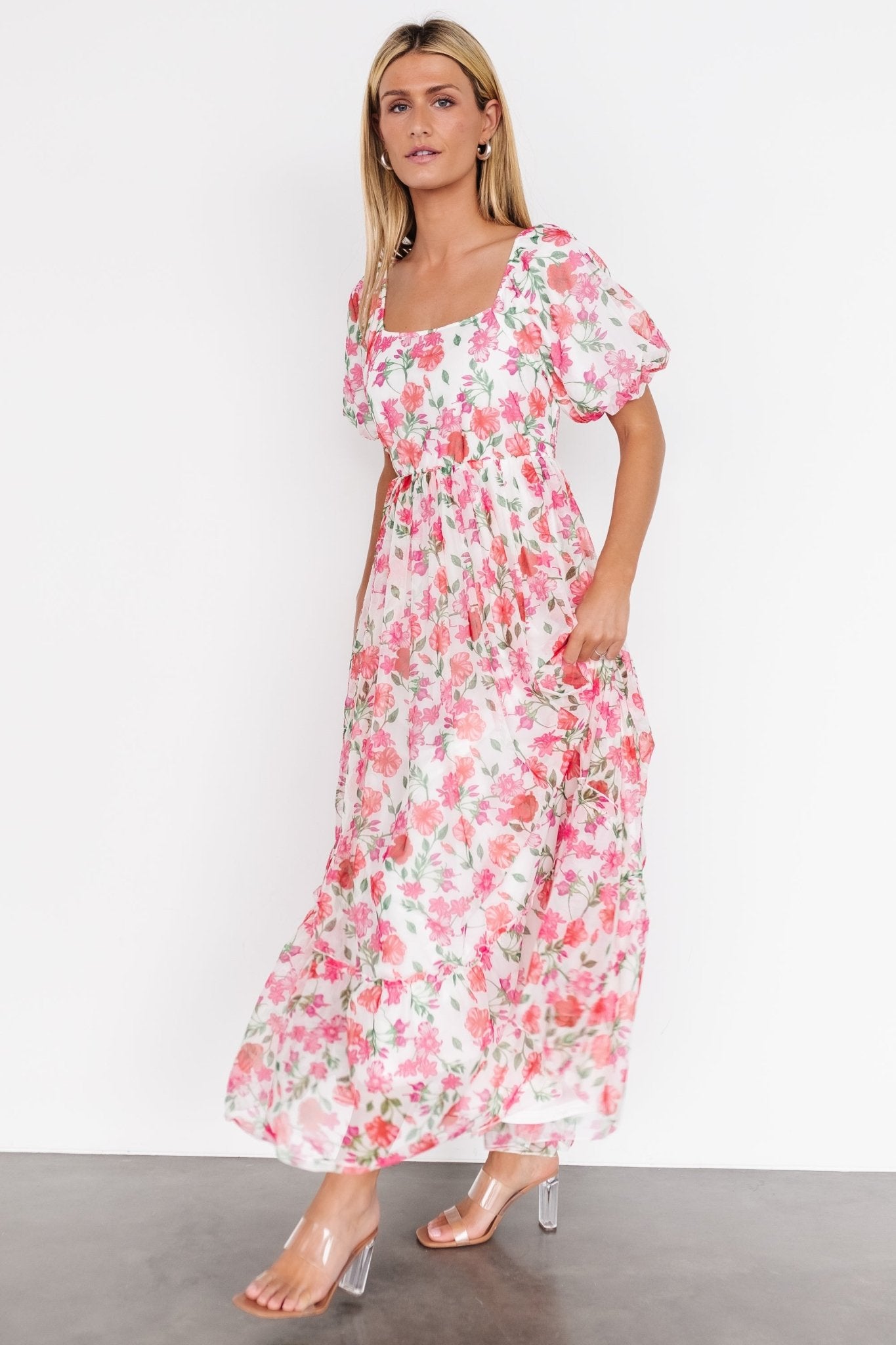 Margo Maxi Dress | Pink Multi Floral - Baltic Born