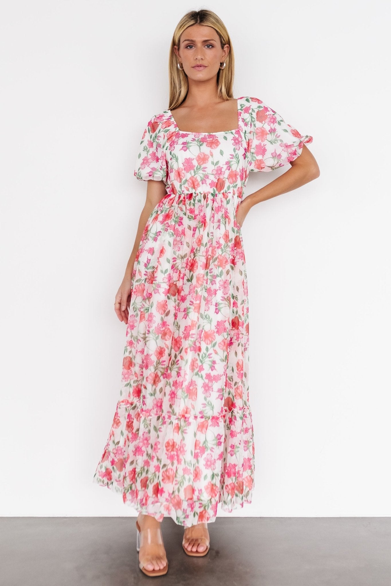 Margo Maxi Dress | Pink Multi Floral - Baltic Born