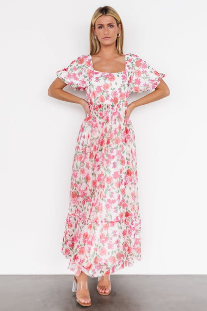 Margo Maxi Dress | Pink Multi Floral - Baltic Born