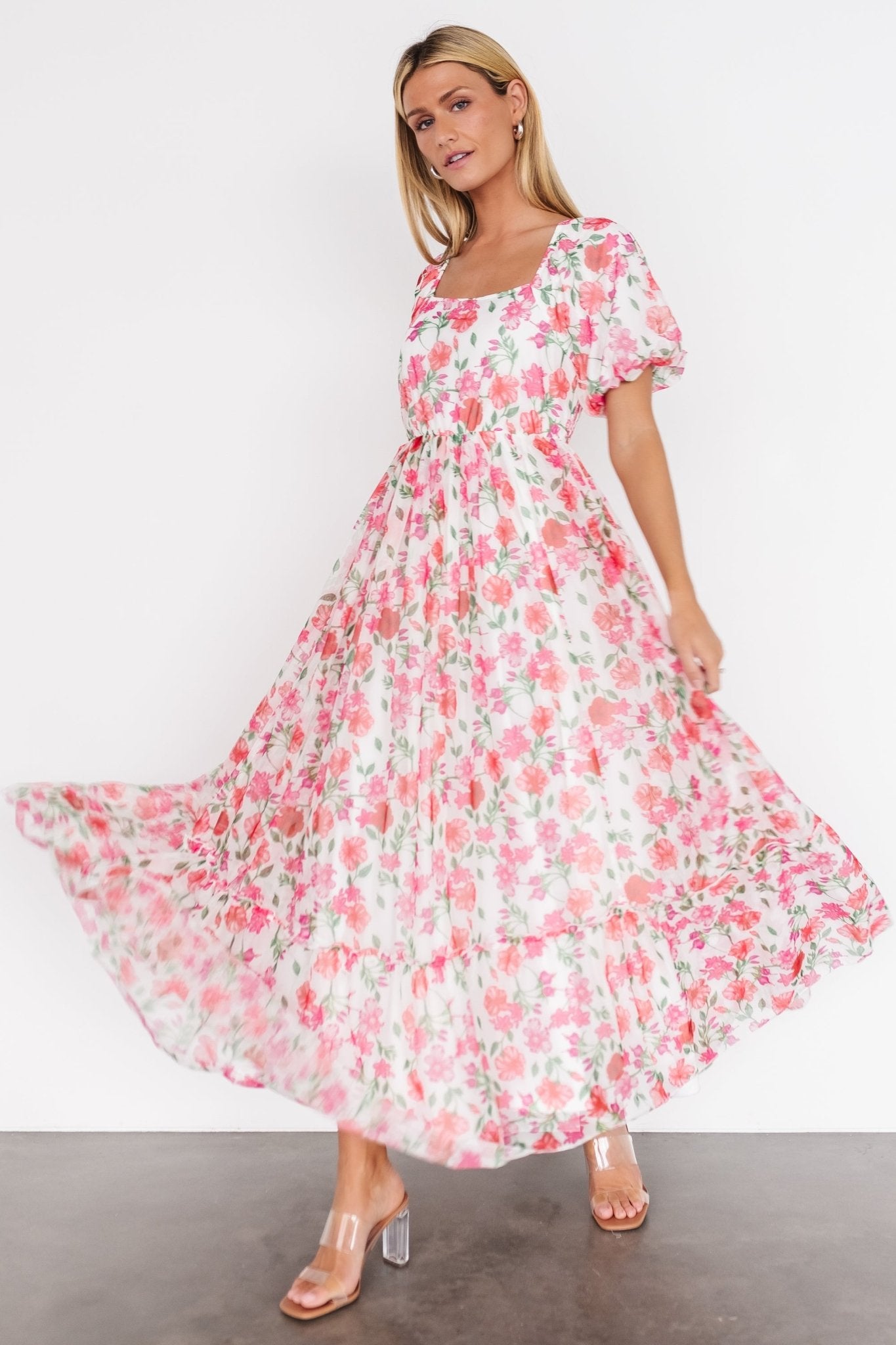 Margo Maxi Dress | Pink Multi Floral - Baltic Born