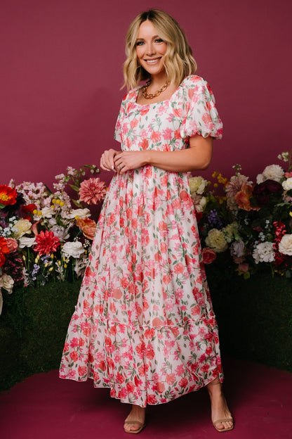 Margo Maxi Dress | Pink Multi Floral - Baltic Born