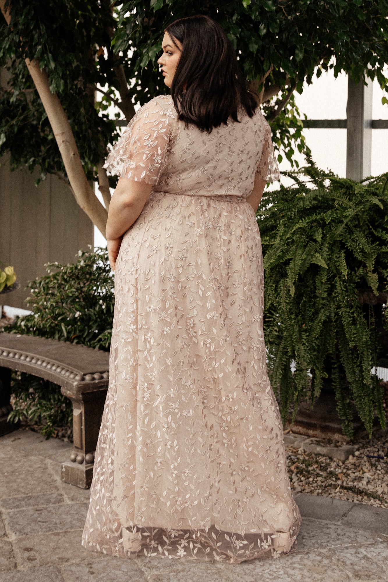 Marseille Embossed Maxi Dress | Champagne - Baltic Born