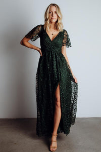 Marseille Embossed Maxi Dress | Jade + Bronze | Baltic Born