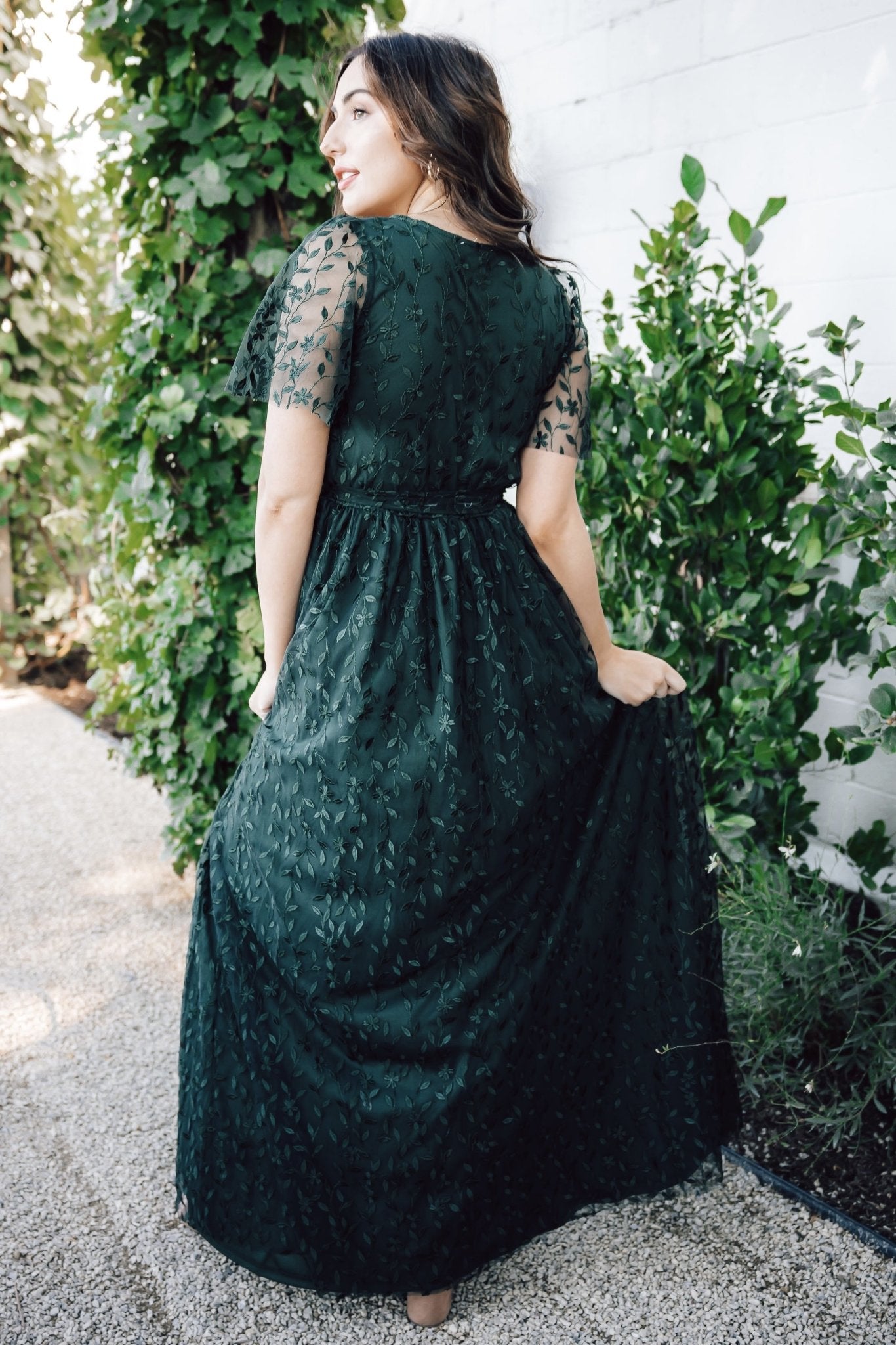 Marseille Embossed Maxi Dress | Green - Baltic Born