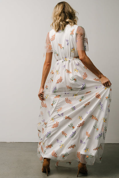 Marseille Embossed Maxi Dress | Meadow Floral - Baltic Born