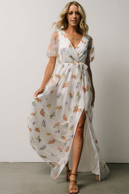 Marseille Embossed Maxi Dress | Meadow Floral - Baltic Born