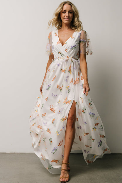 Marseille Embossed Maxi Dress | Meadow Floral - Baltic Born