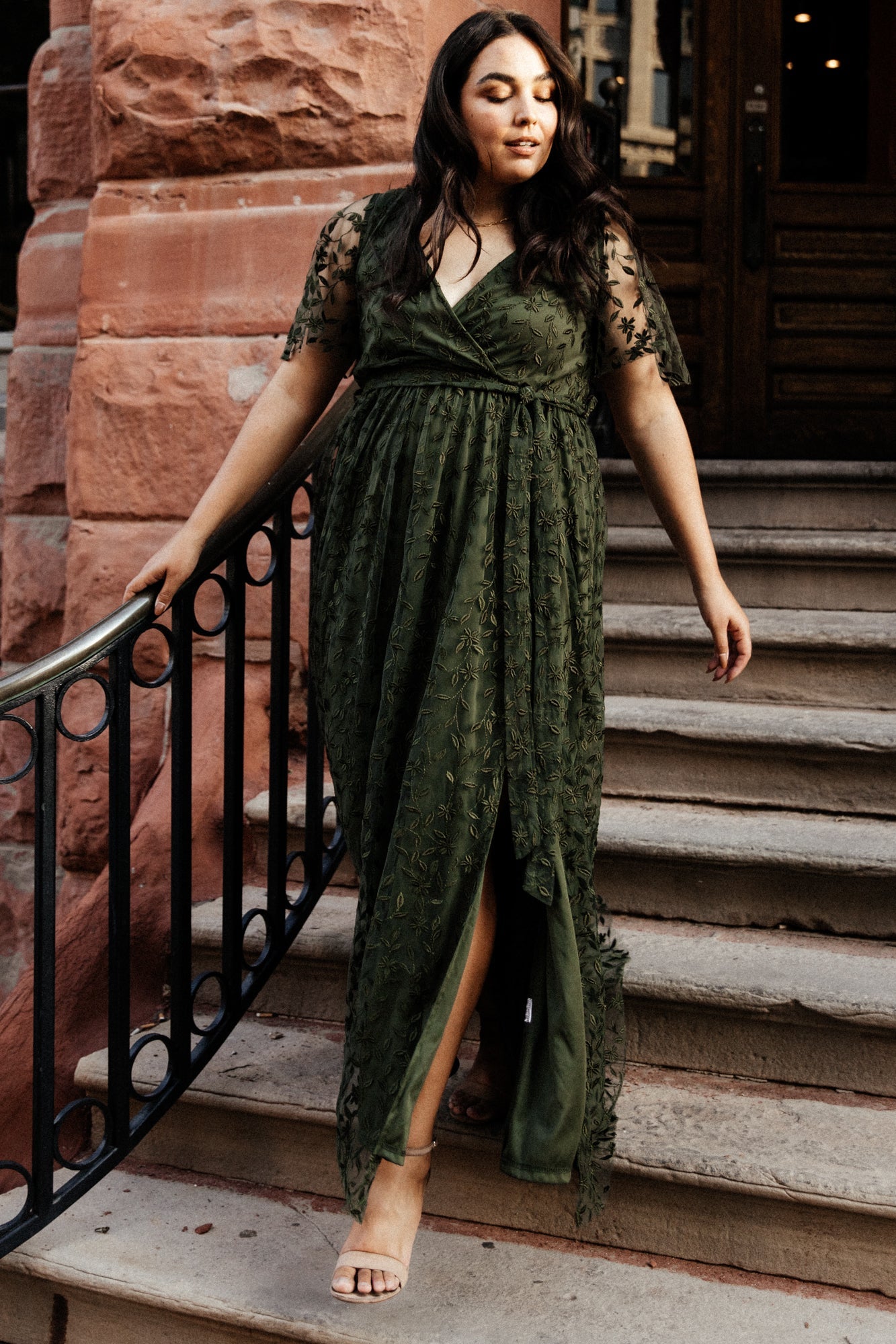 Marseille Embossed Maxi Dress | Olive - Baltic Born