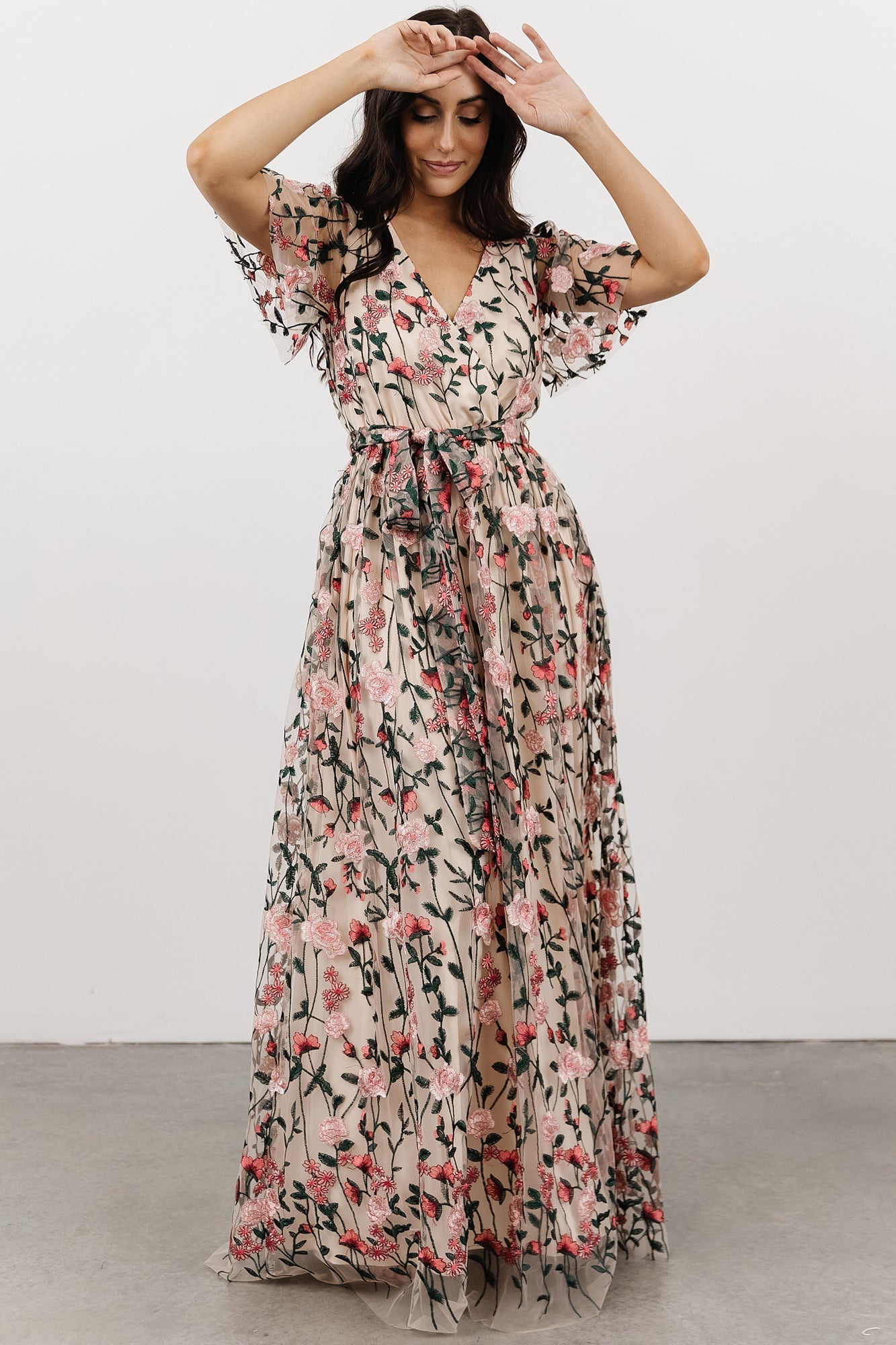 Marseille Embossed Maxi Dress | Rose Garden - Baltic Born