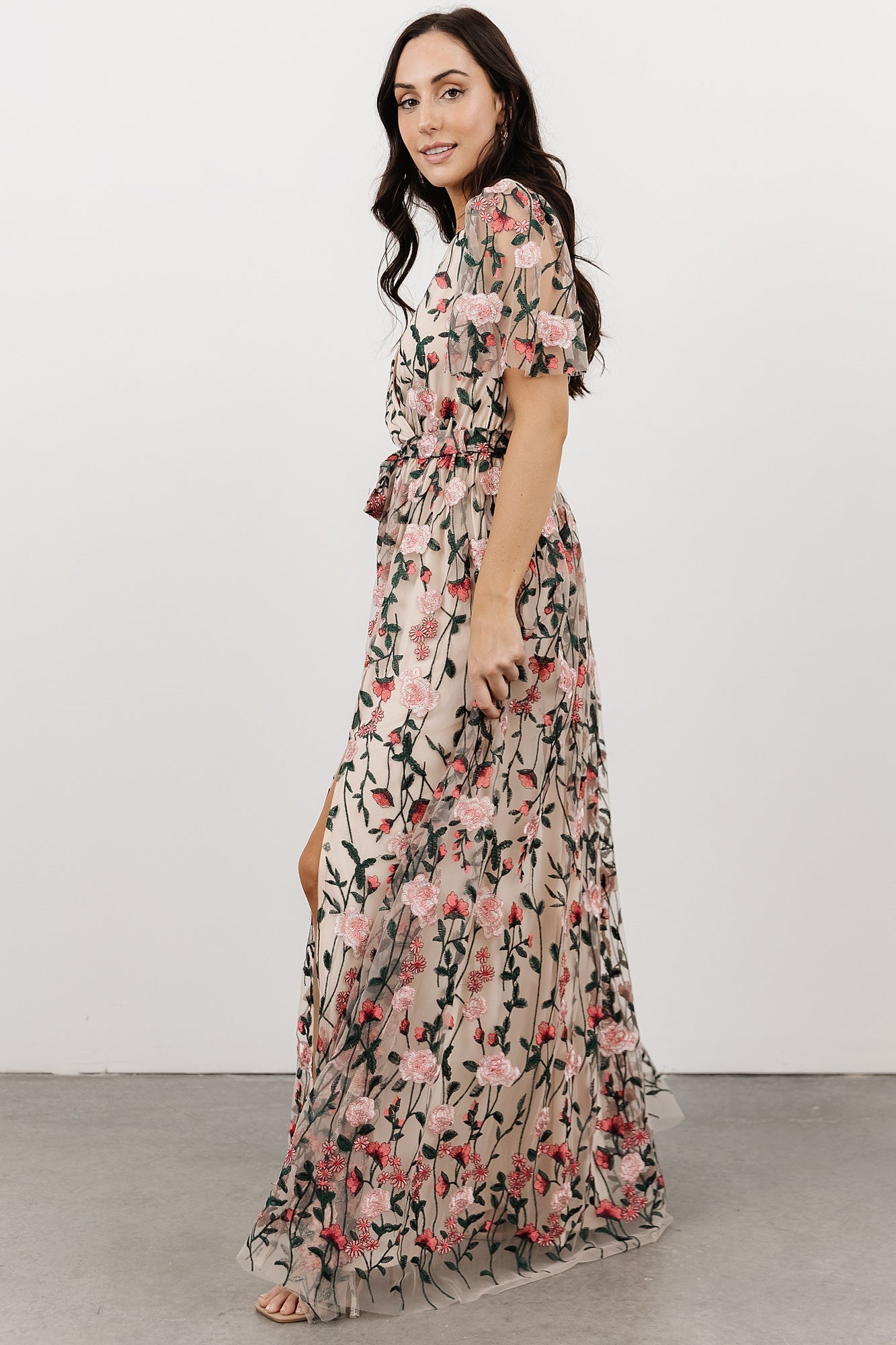 Marseille Embossed Maxi Dress | Rose Garden - Baltic Born