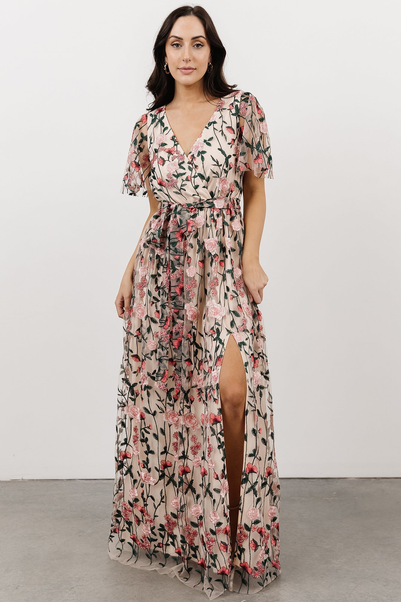 Marseille Embossed Maxi Dress | Rose Garden - Baltic Born