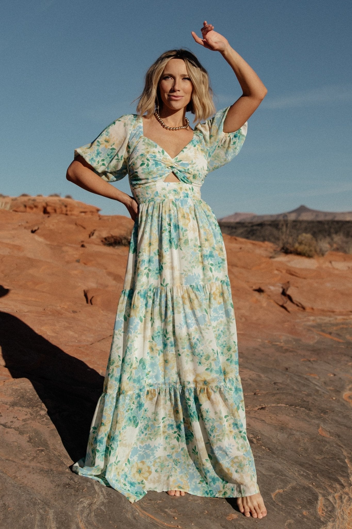 Baltic Born Womens Maya Maxi Dress | Garden Multi