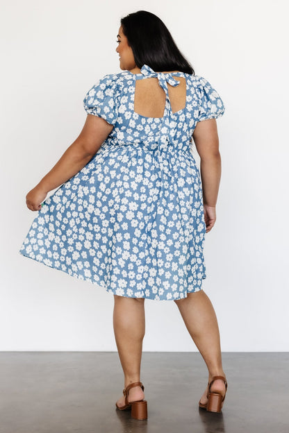 McKell Mini Dress | Chambray Floral - Baltic Born