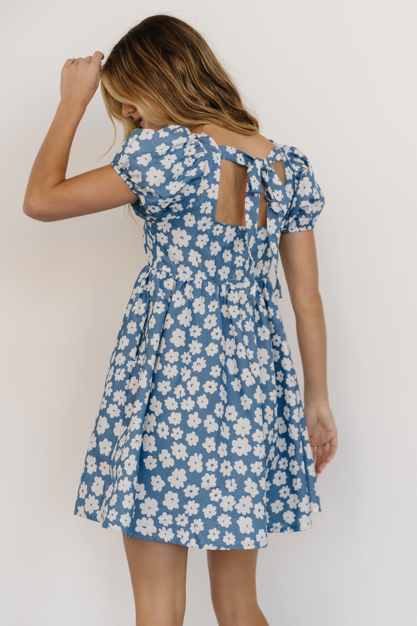 McKell Mini Dress | Chambray Floral - Baltic Born