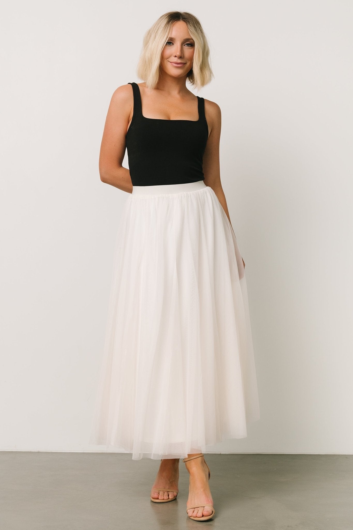 Mila Tulle Skirt | Cream - Baltic Born