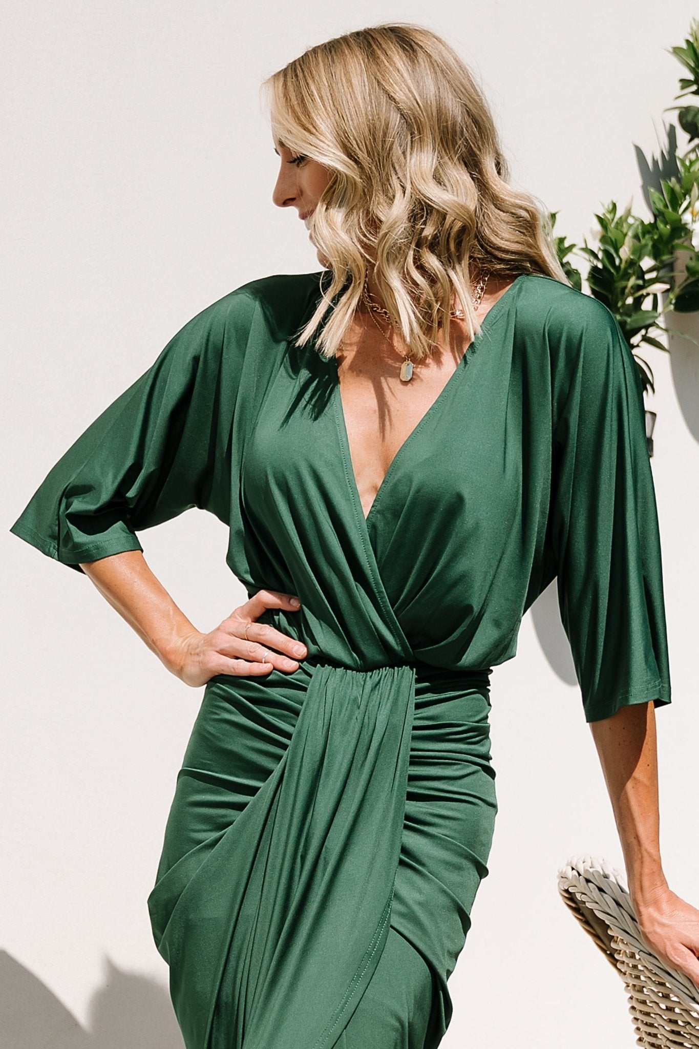 Mimi Midi Dress | Hunter Green - Baltic Born