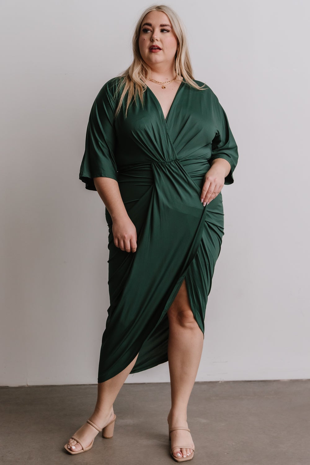 Mimi Midi Dress | Hunter Green - Baltic Born