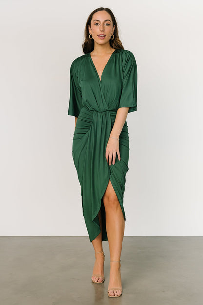 Mimi Midi Dress | Hunter Green - Baltic Born