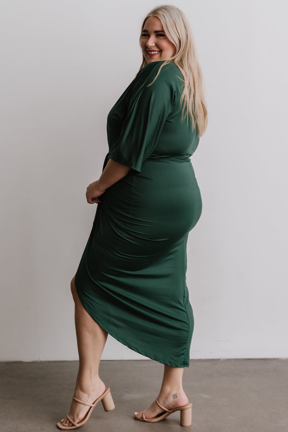 Mimi Midi Dress | Hunter Green - Baltic Born