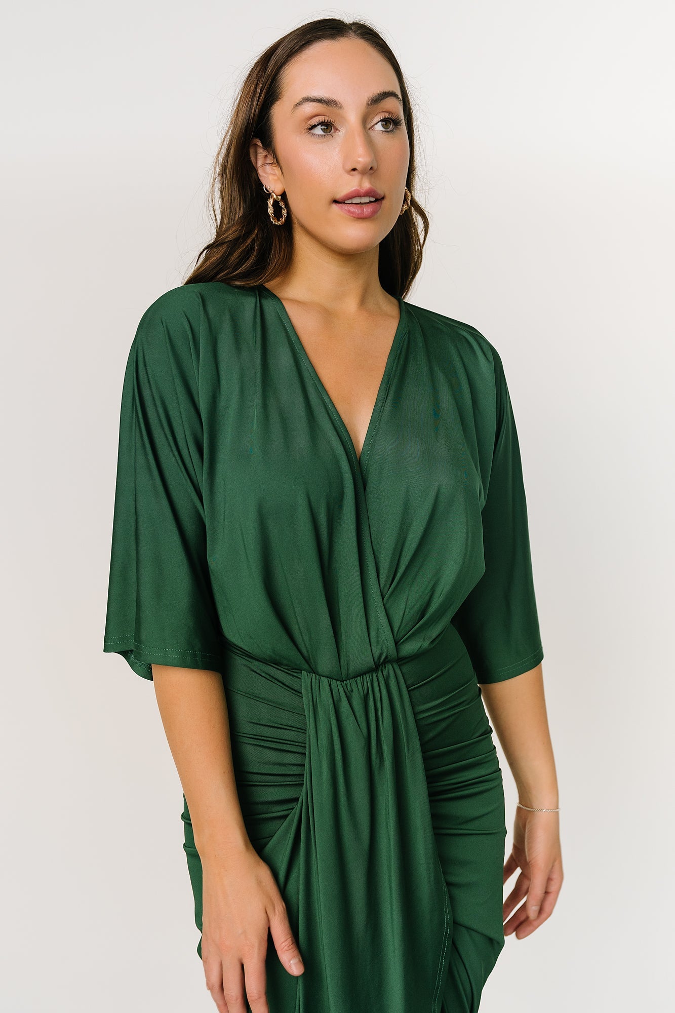 Mimi Midi Dress | Hunter Green - Baltic Born