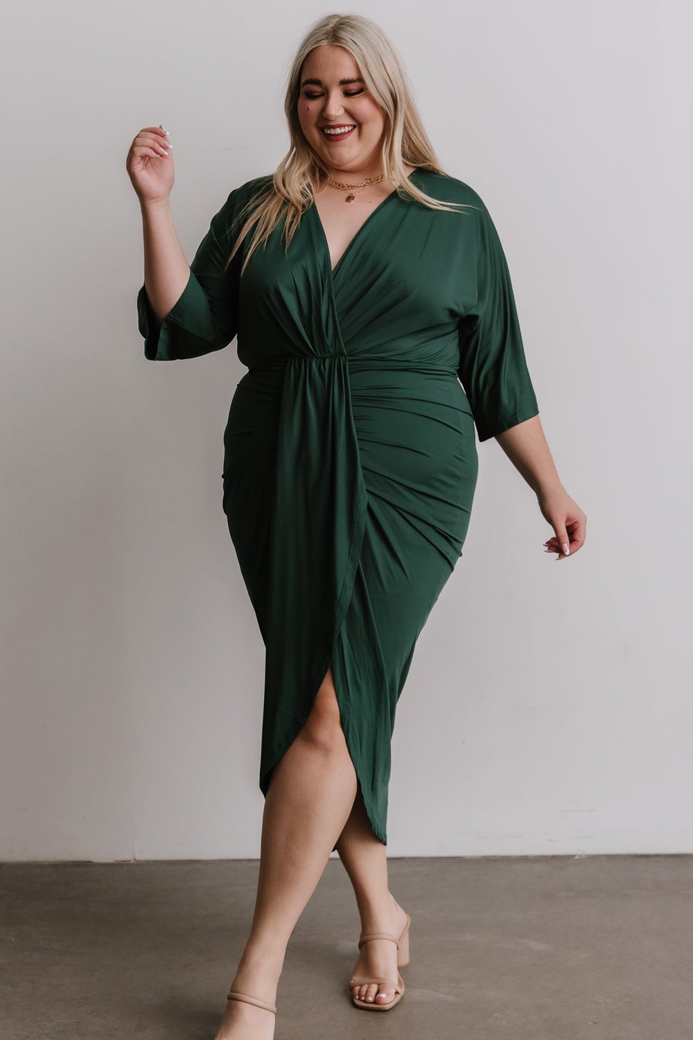 Mimi Midi Dress | Hunter Green - Baltic Born