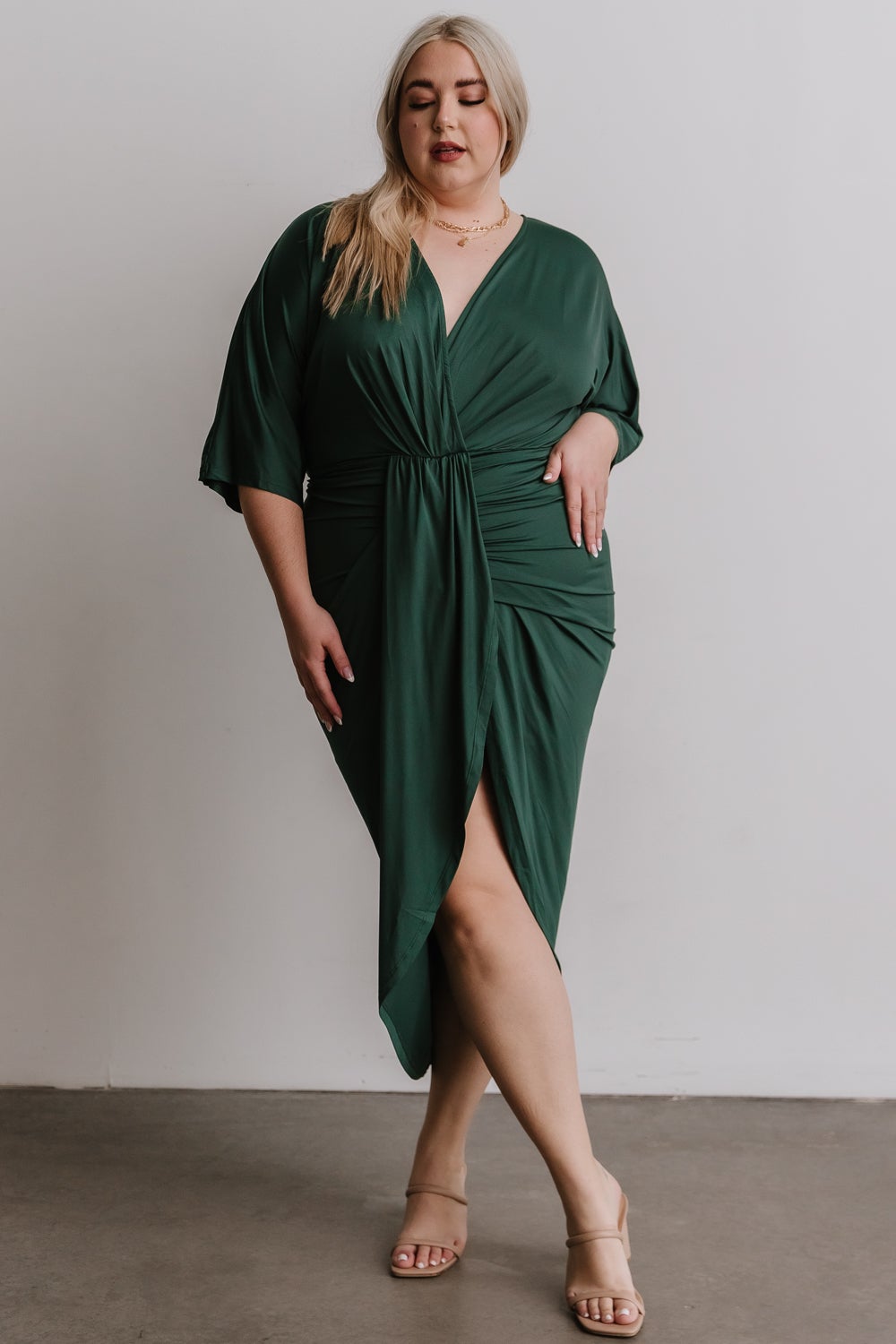 Mimi Midi Dress | Hunter Green - Baltic Born