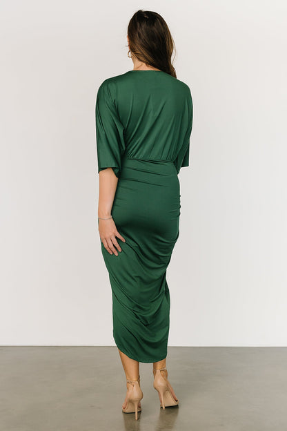 Mimi Midi Dress | Hunter Green - Baltic Born