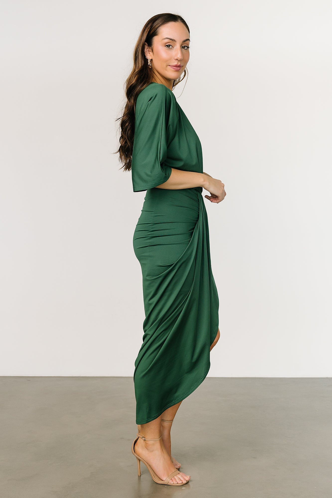 Mimi Midi Dress | Hunter Green - Baltic Born