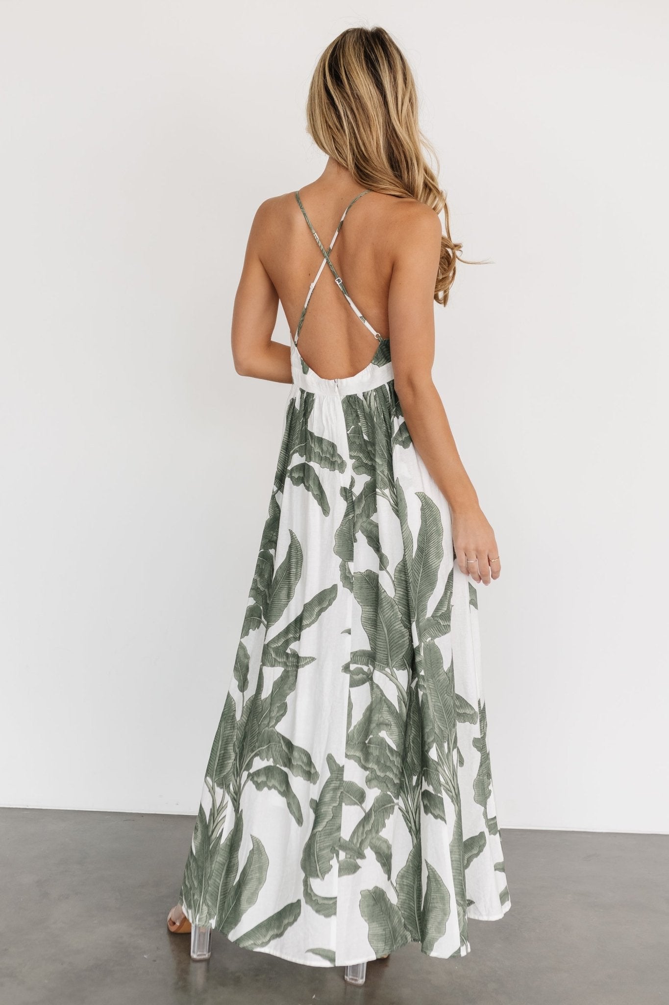 Miramar Maxi Dress | Green Print - Baltic Born