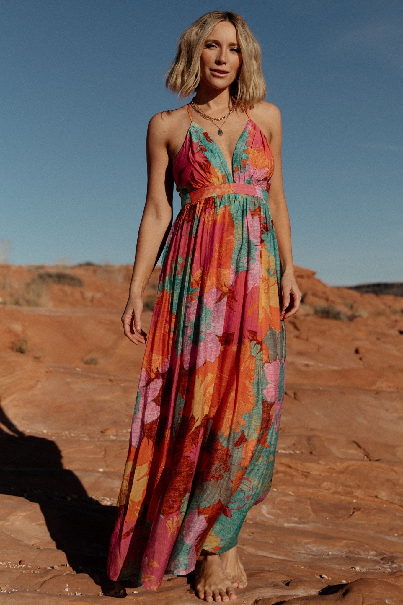 Baltic Born Womens Miramar Maxi Dress | Multi Print | Size: Large Baltic Born Womens Miramar Maxi Dress | Multi Print | Size: Large