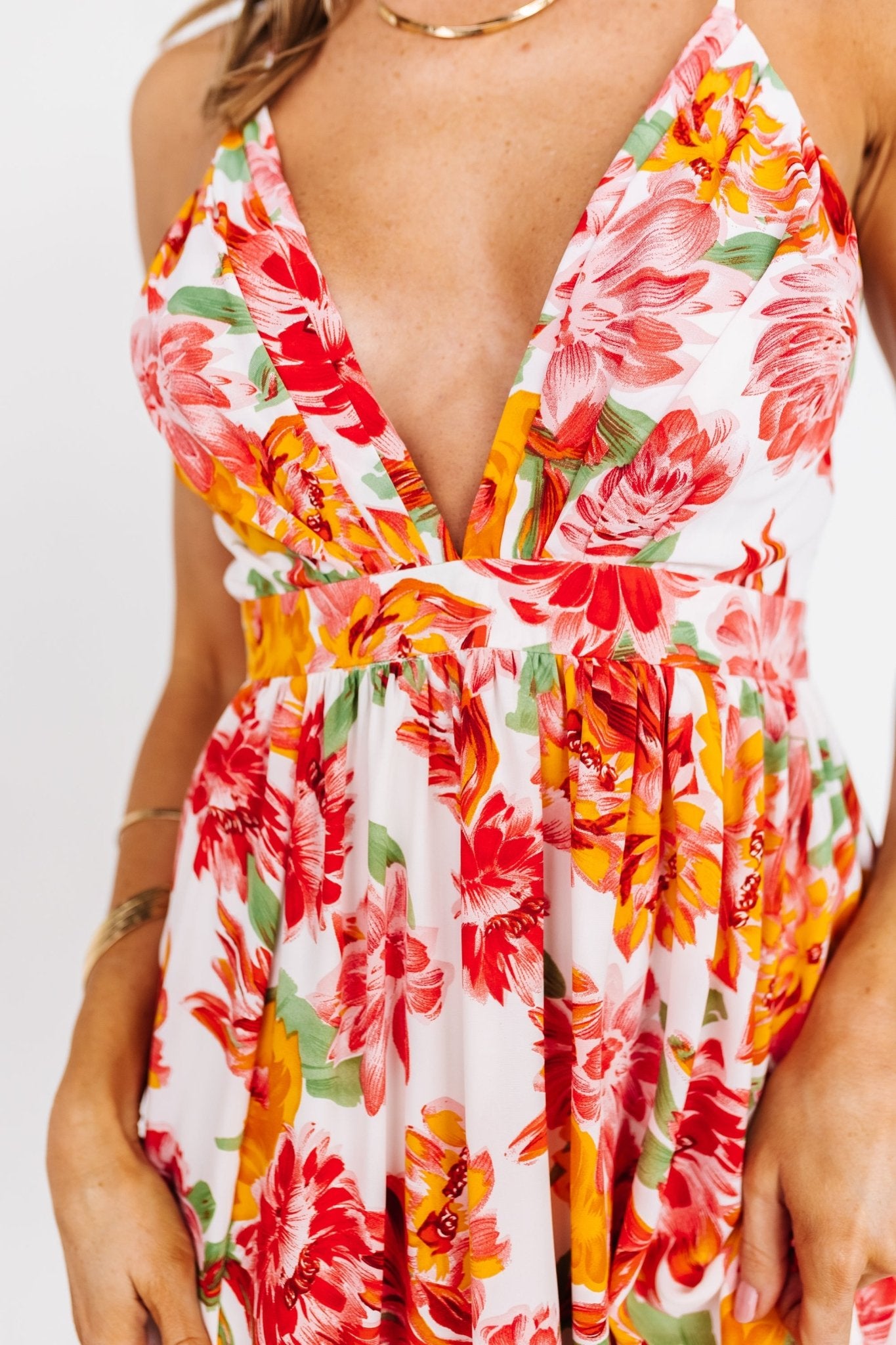 Miramar Maxi Dress | Off White Floral - Baltic Born