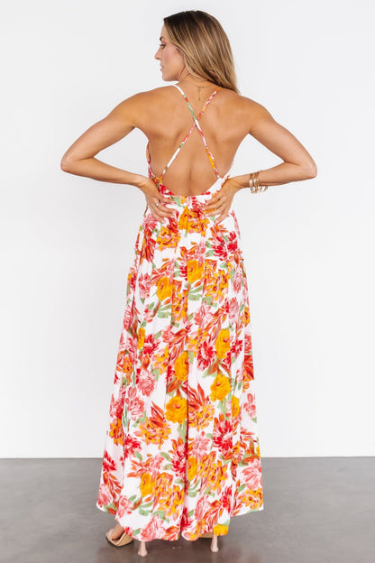 Miramar Maxi Dress | Off White Floral - Baltic Born