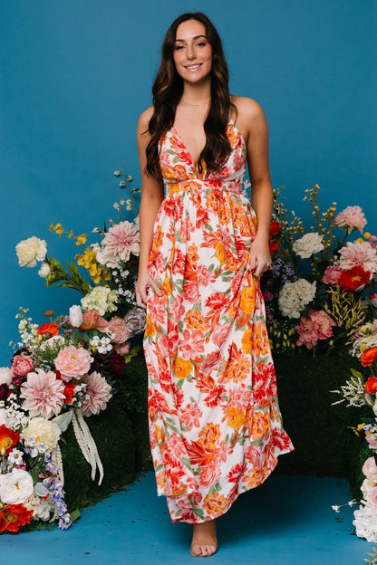 Miramar Maxi Dress | Off White Floral - Baltic Born