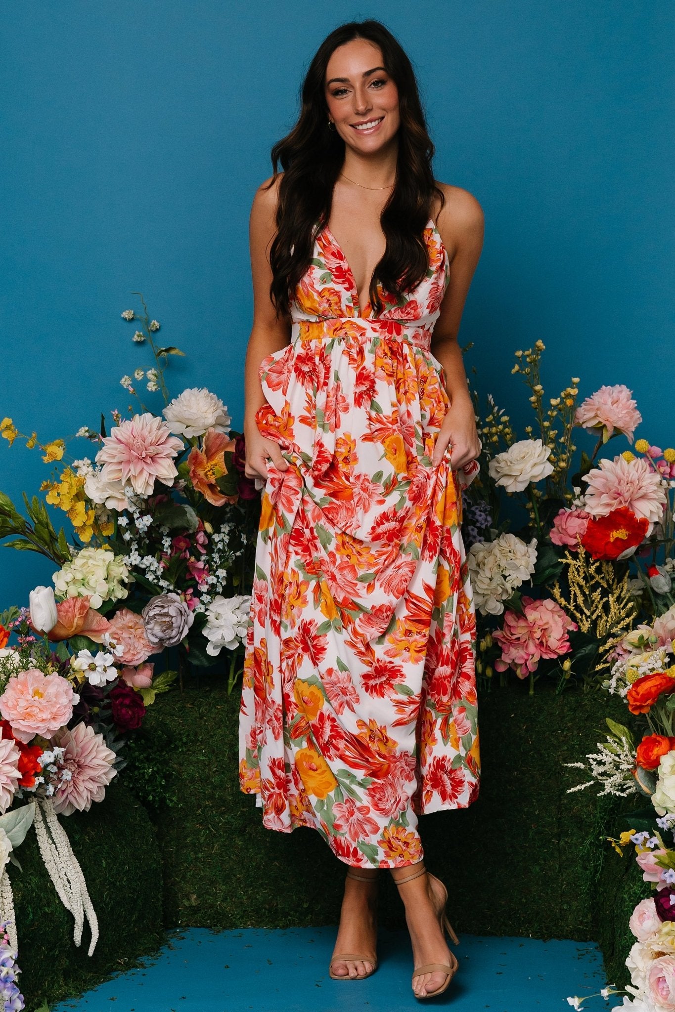 Miramar Maxi Dress | Off White Floral - Baltic Born