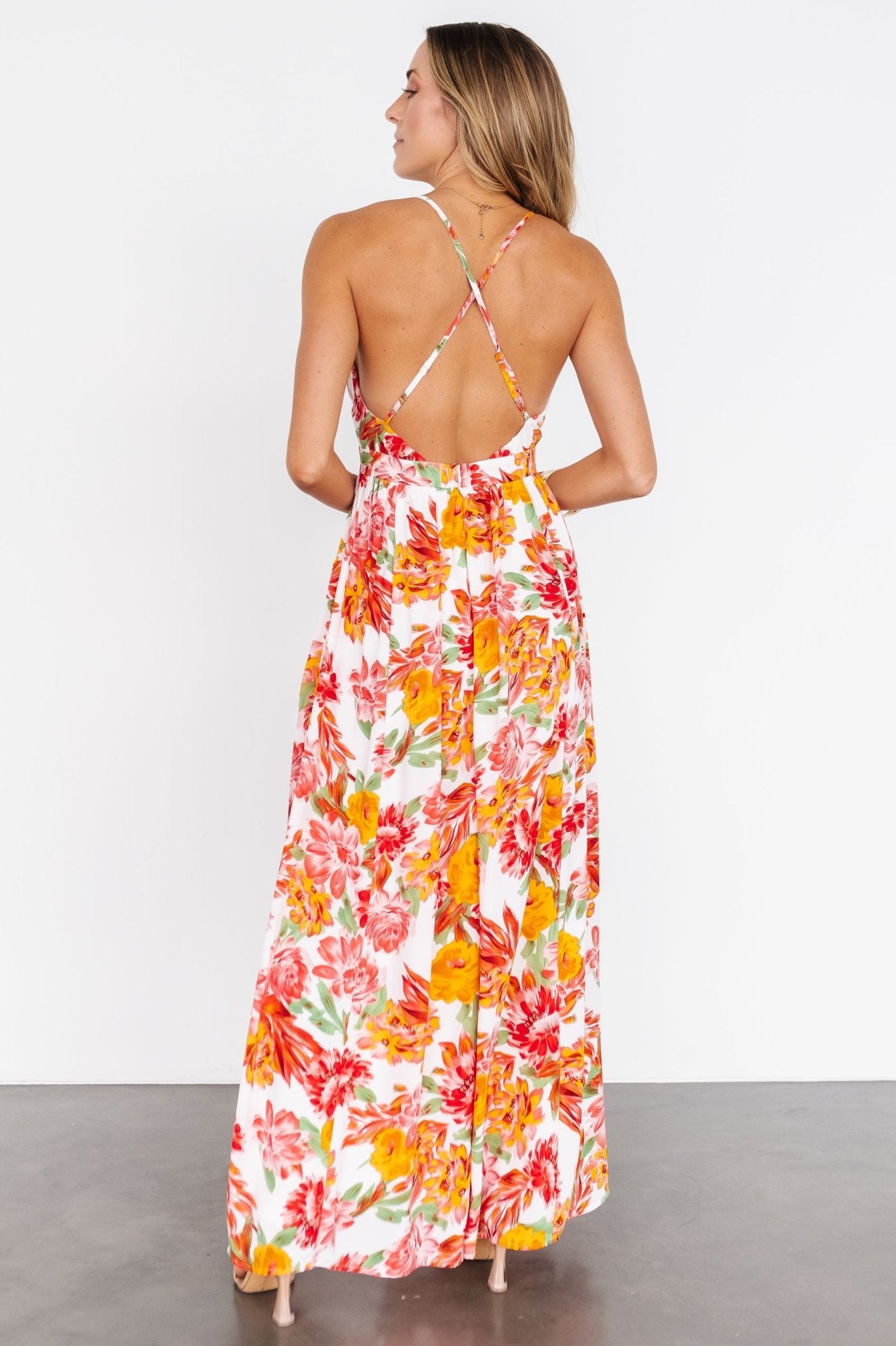 Miramar Maxi Dress | Off White Floral - Baltic Born