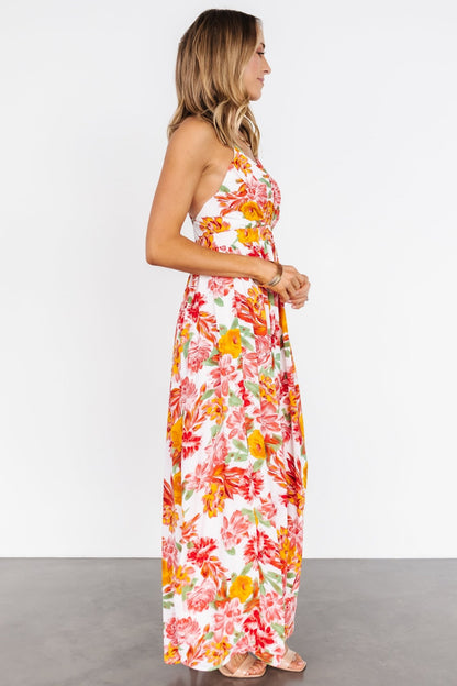 Miramar Maxi Dress | Off White Floral - Baltic Born