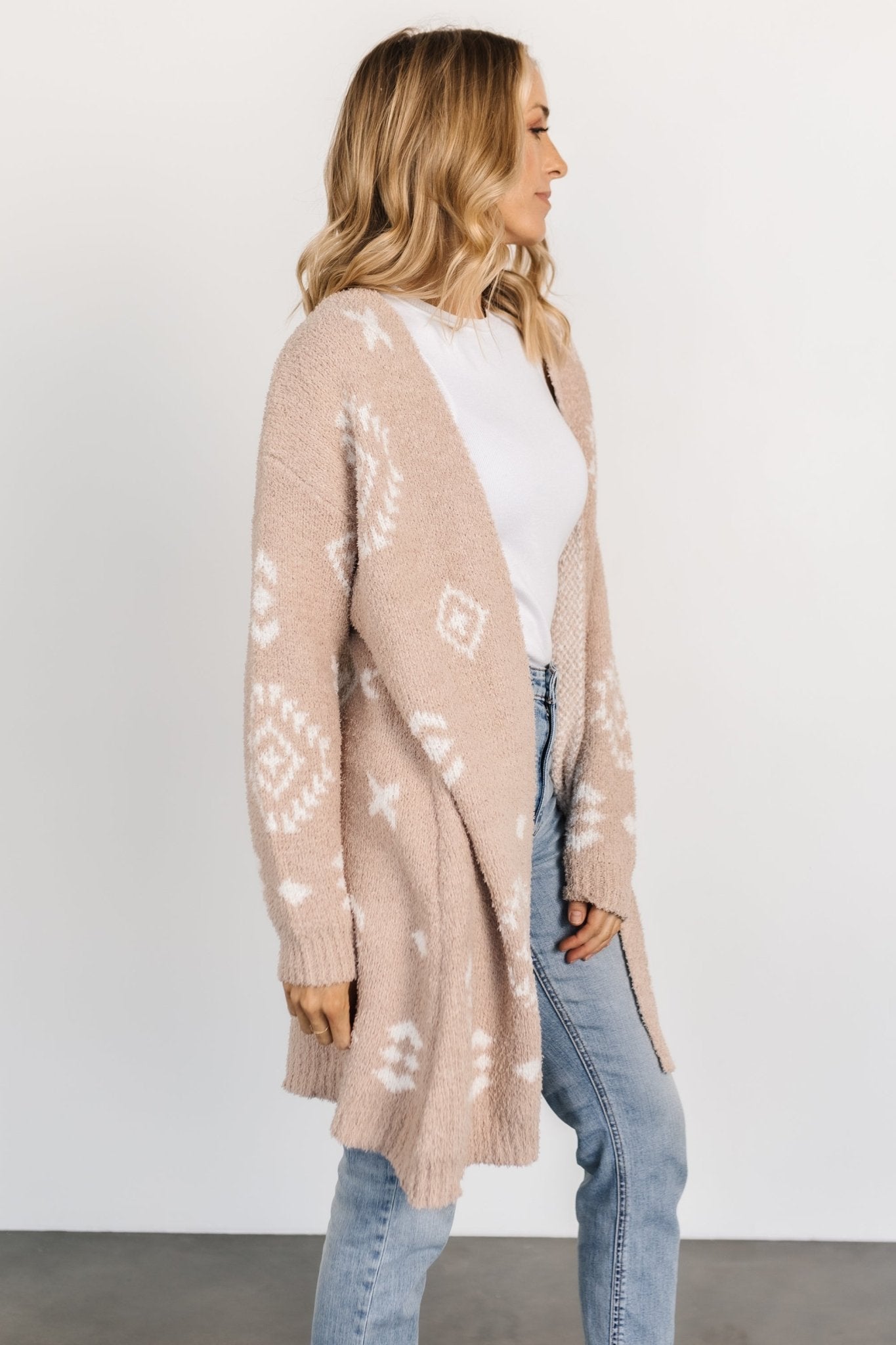 Missoula Oversized Cardigan | Sand + Off White - Baltic Born