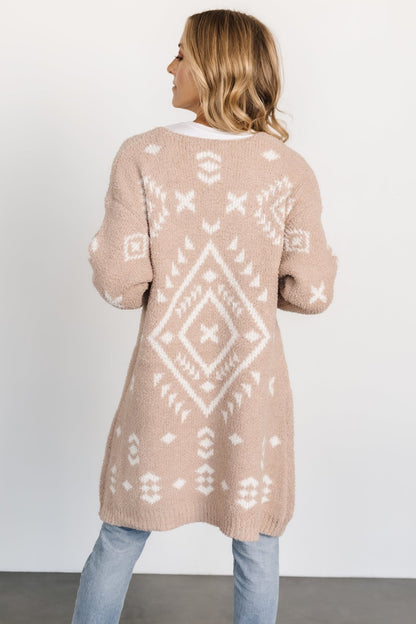 Missoula Oversized Cardigan | Sand + Off White - Baltic Born