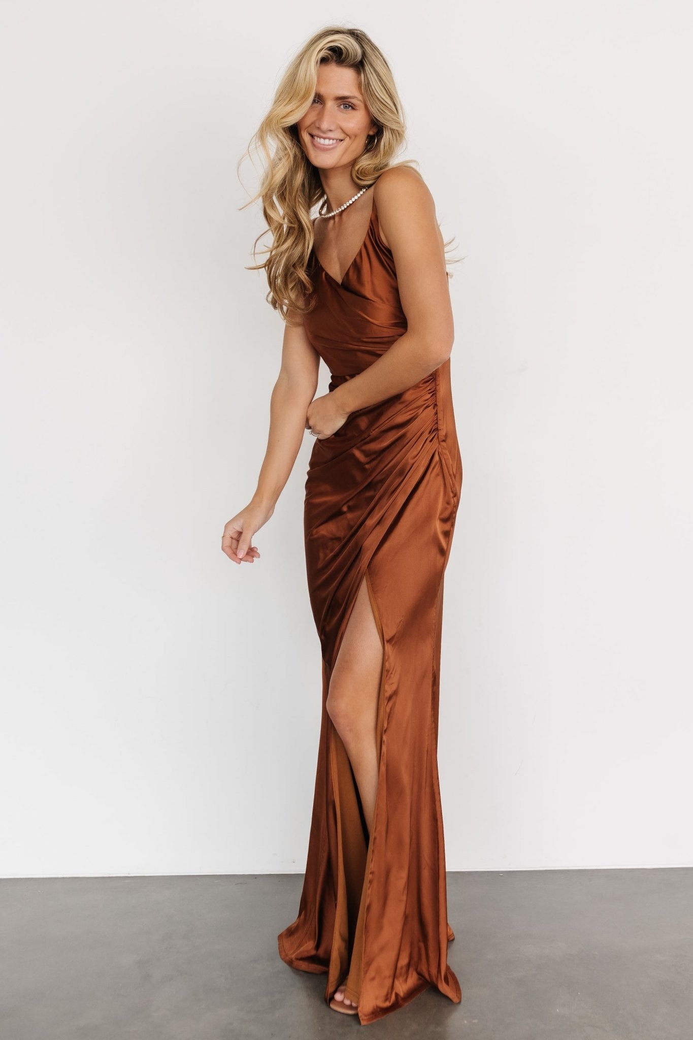 Monet Satin Gown | Spice - Baltic Born