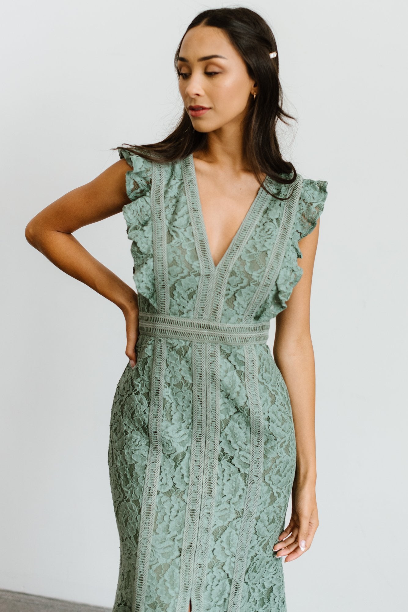 Monroe Lace Dress | Sage | Baltic Born