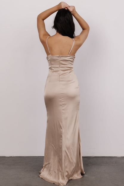 Moscow Satin Gown | Champagne - Baltic Born