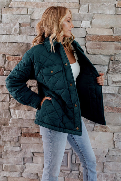 Nadia Button Up Jacket | Emerald - Baltic Born