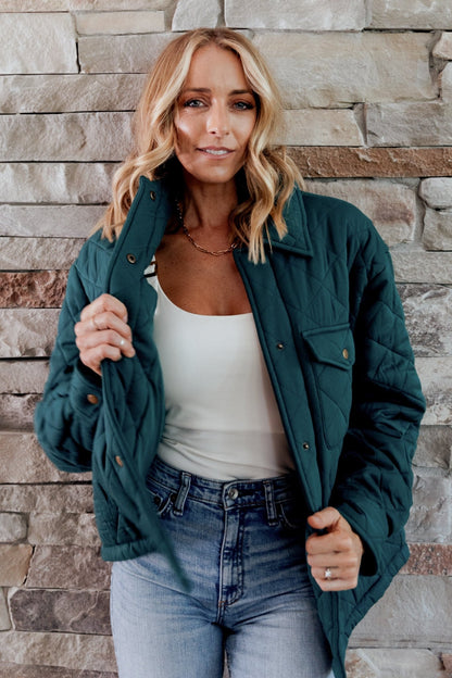 Nadia Button Up Jacket | Emerald - Baltic Born