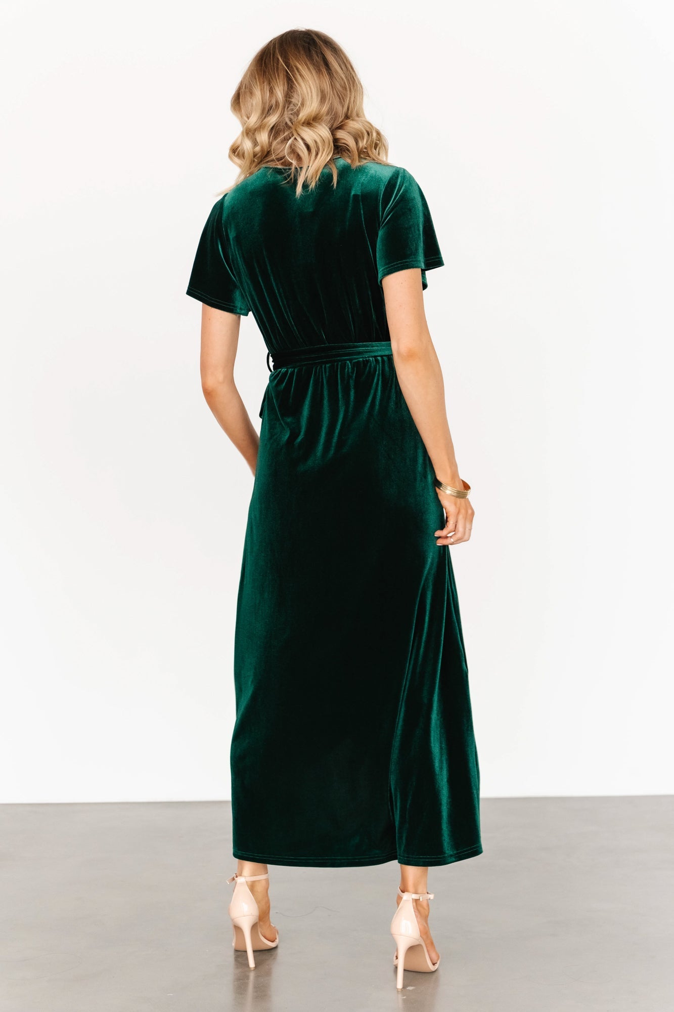 Nadine Velvet Midi Dress | Green - Baltic Born