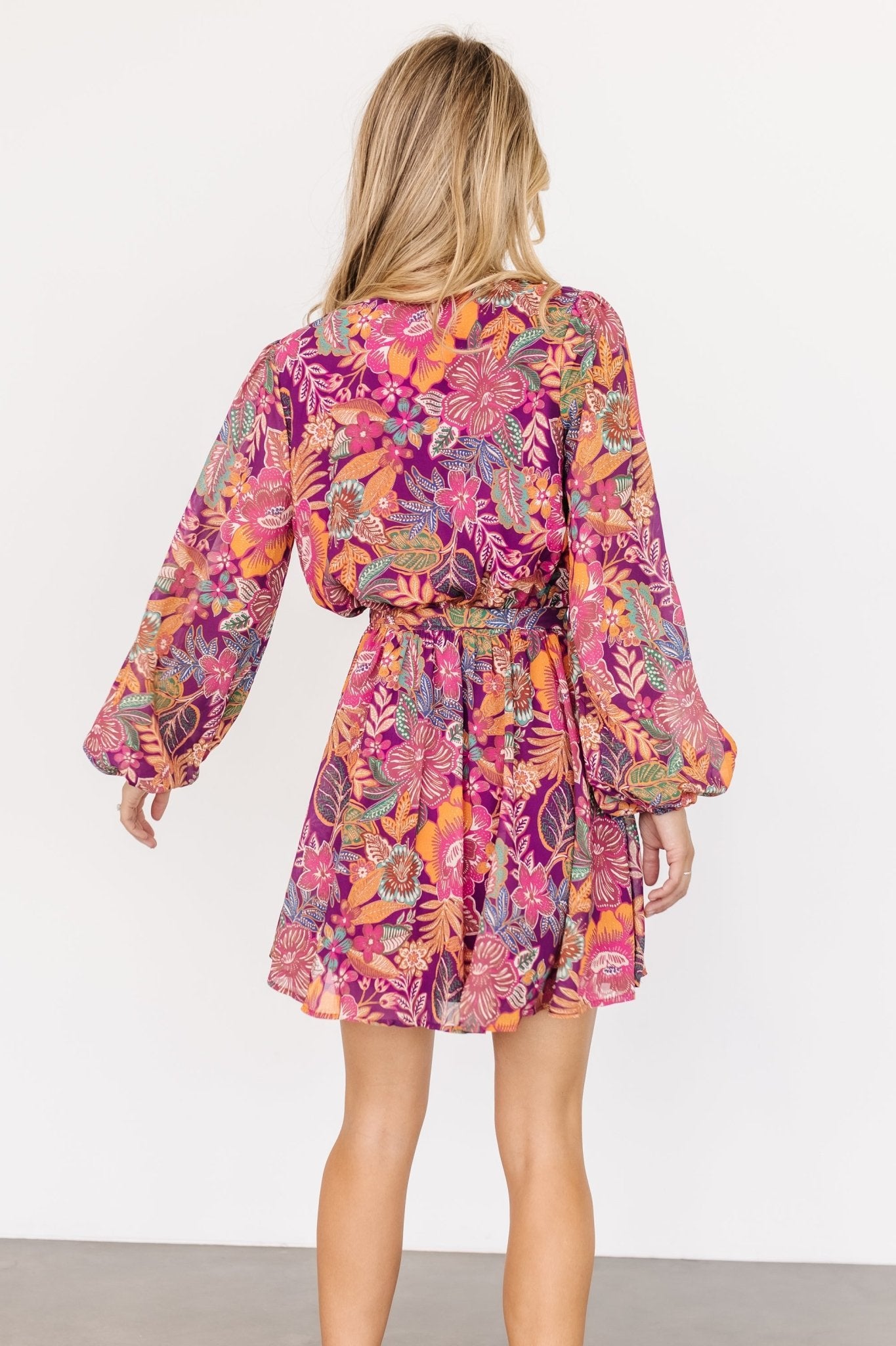 Newark Mini Dress | Purple Multi - Baltic Born