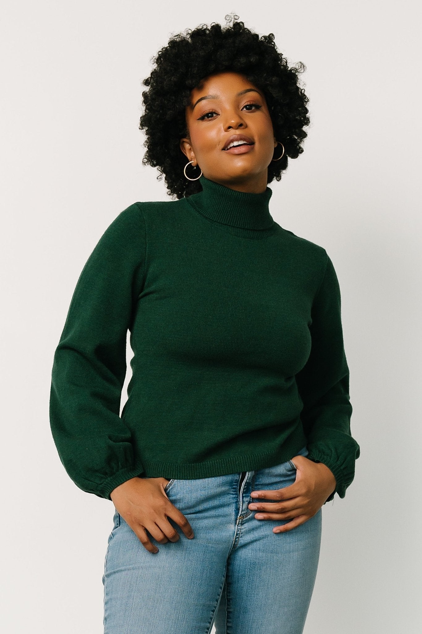 Nielsen Turtleneck Sweater | Emerald - Baltic Born