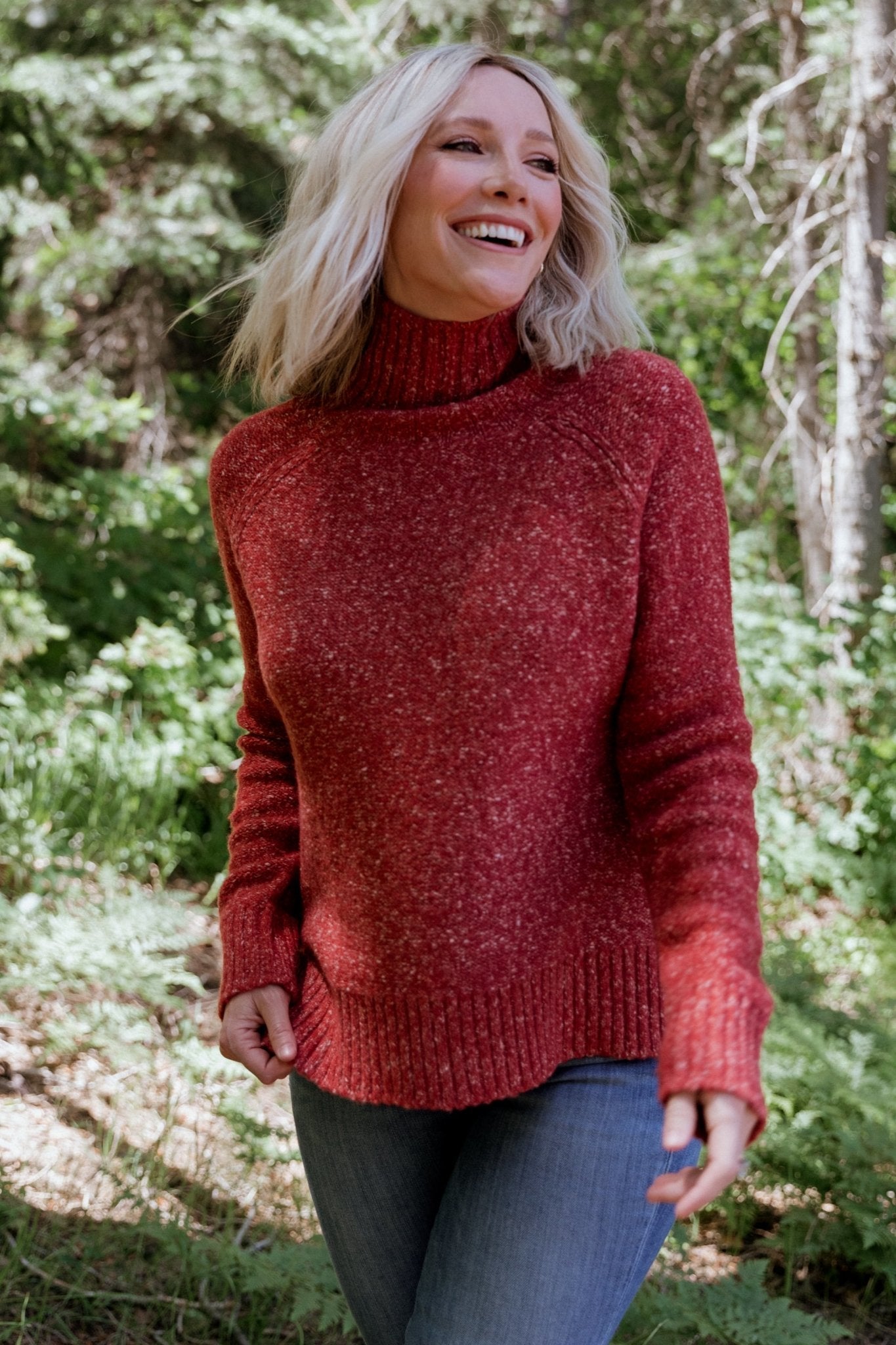 Oaklynn Turtleneck Sweater | Heather Rust - Baltic Born